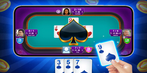 Schermata Spades - Offline Fun Card Game 2