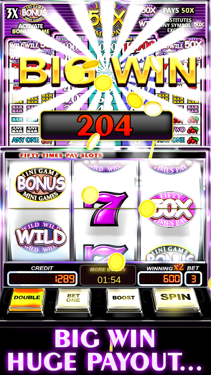 Free Slot Machine 50X Pay Zrzut ekranu 1