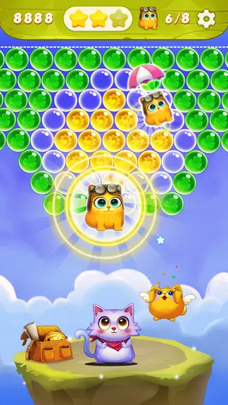 Bubble Cat Shooter Captura de tela 1