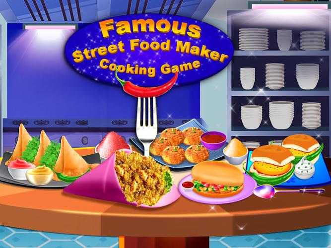 Indian Street Food Cooking Fun Screenshot 0