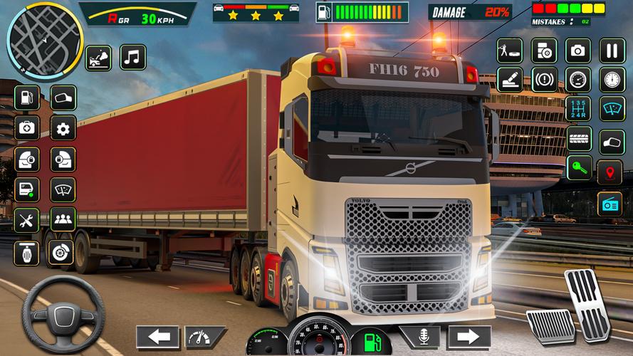 City Cargo Truck Game 3D Capture d'écran 1