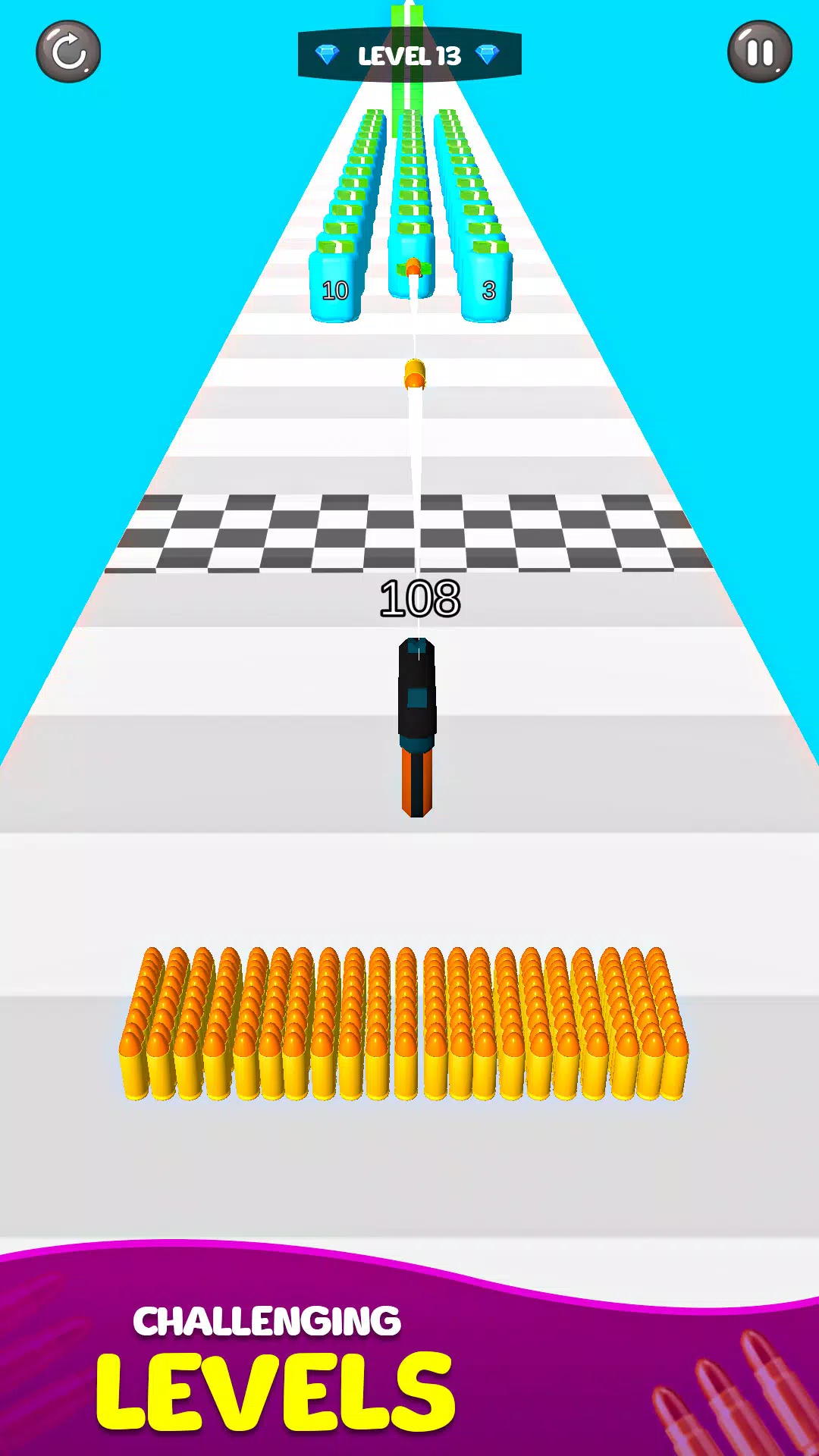 Merge Bullet Army Game Run 3D Скриншот 2