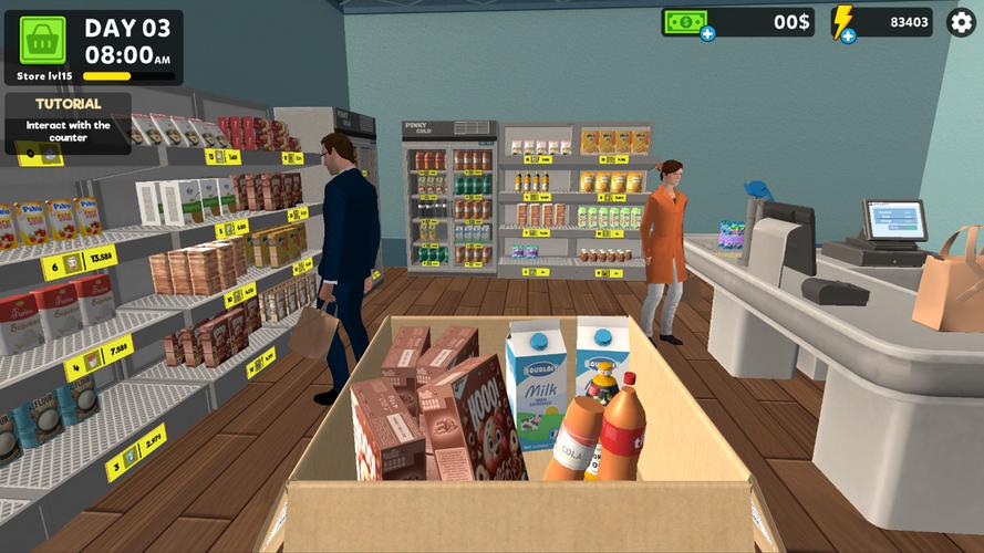 Supermarket Simulator Game 3D Captura de tela 0