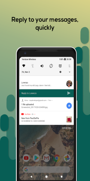 Material Notification Shade 스크린샷 0