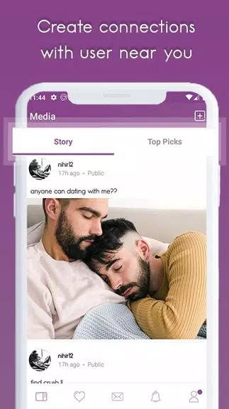 Gay Dating, Chat and Meet ภาพหน้าจอ 1