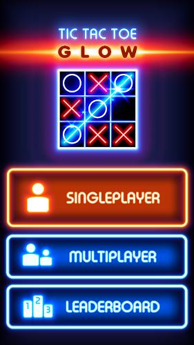 Tic Tac Toe Glow: 2 Players Ảnh chụp màn hình 0