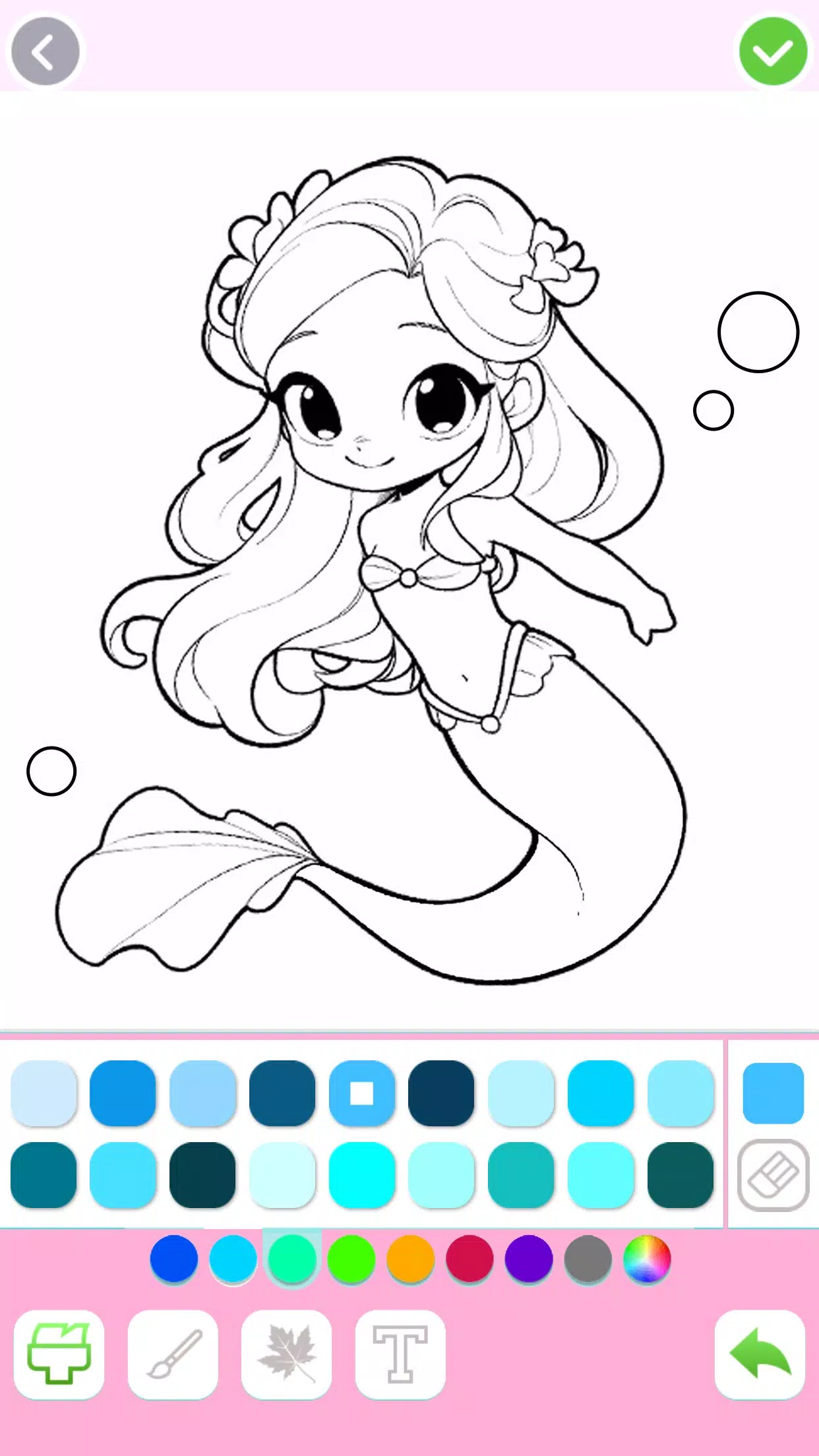 Mermaid Coloring:Mermaid games Schermafbeelding 2