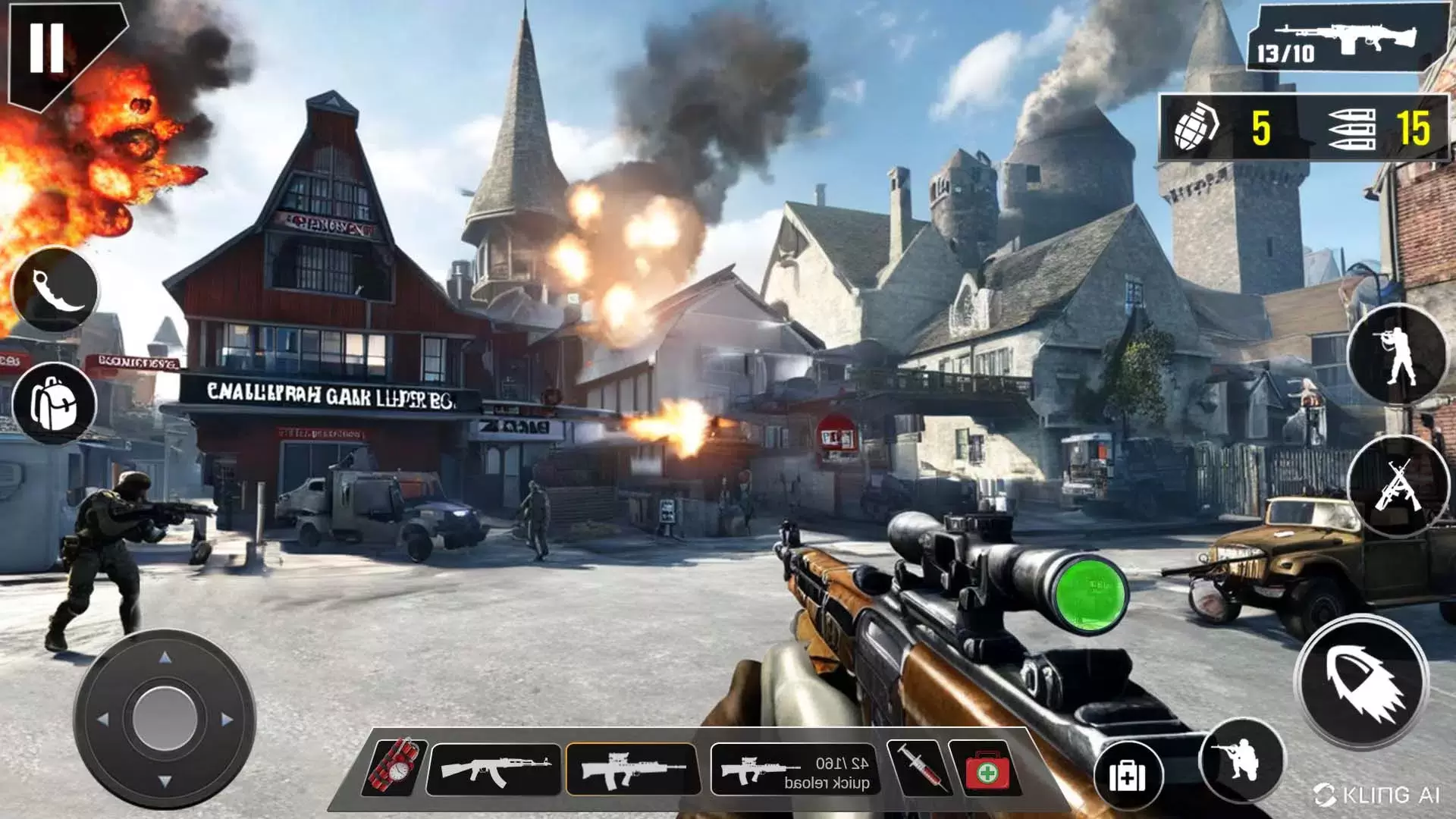 Gun Shooting 3d Shooter Games Ekran Görüntüsü 3