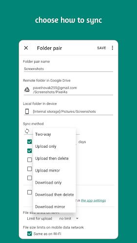 Autosync - File Sync & Backup Capture d'écran 3