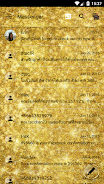 SMS Messages GlitterGold Glass ภาพหน้าจอ 2