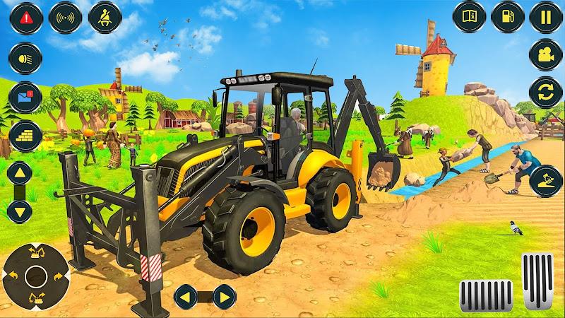 Village Excavator JCB Games Ekran Görüntüsü 3