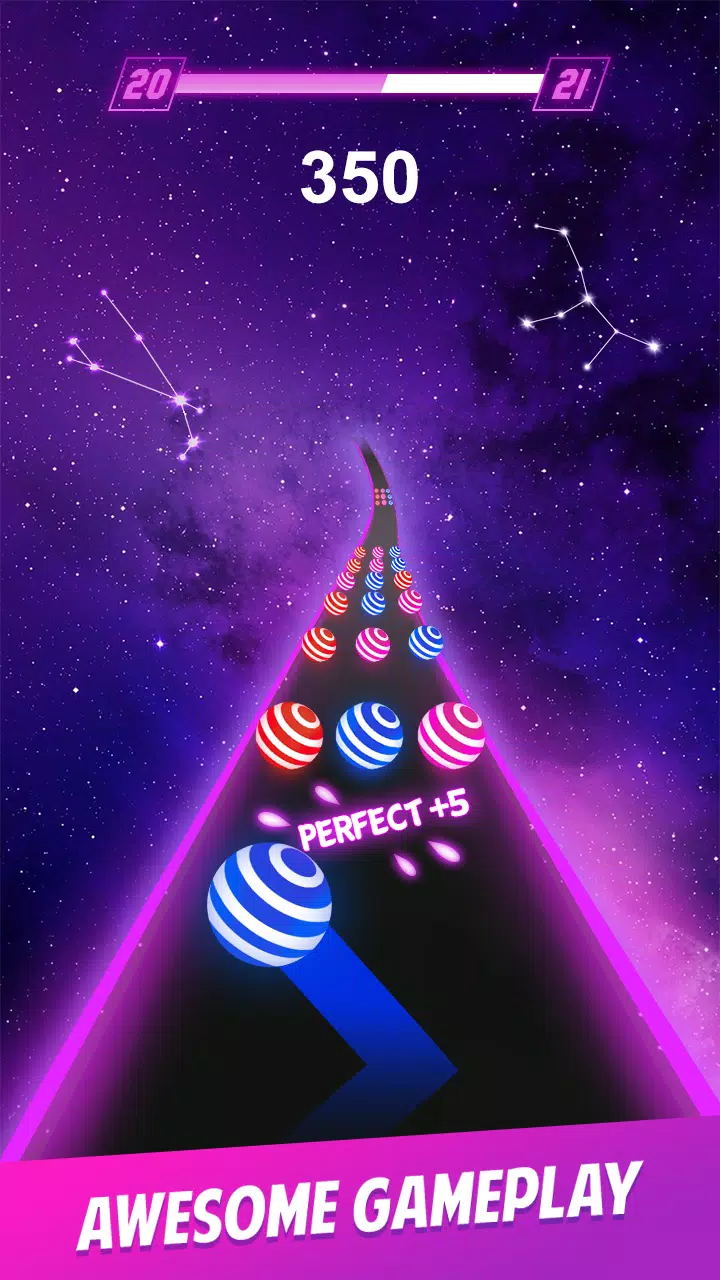 Dancing Ball Color Rush Game Скриншот 0