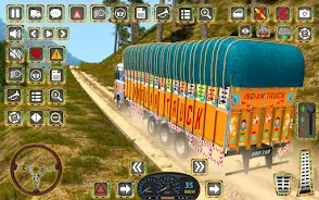 Indian Truck Offroad Cargo 3D Tangkapan skrin 0