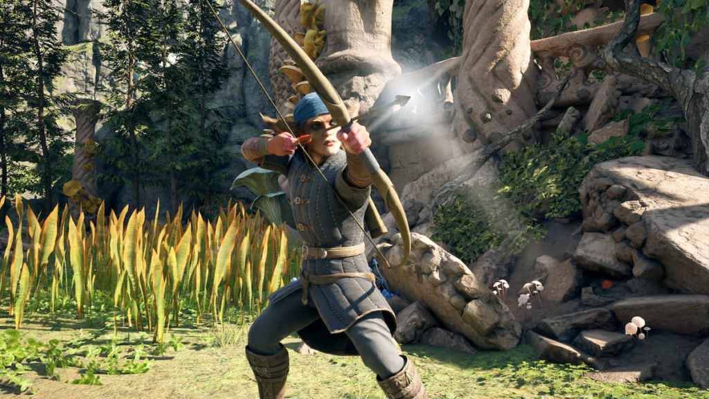 Bow and arrow in Avowed as part of an article about all the achievements in the game.