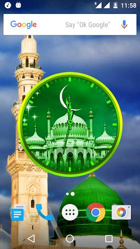 Allah Clock Live Wallpaper Tangkapan skrin 3