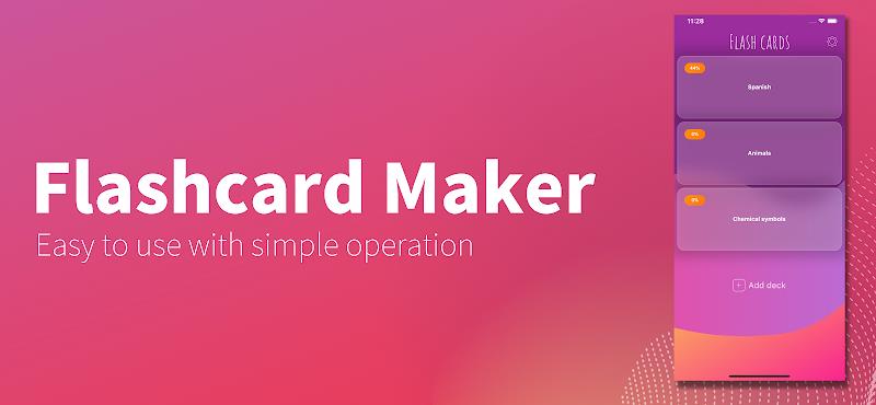 Flashcard maker應用截圖第0張