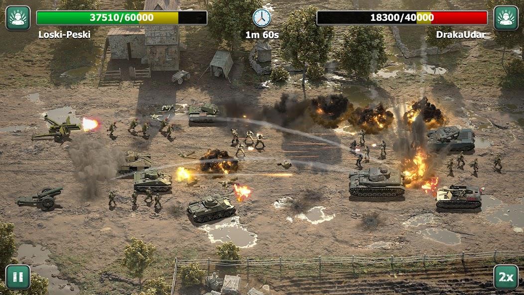 Heroes of War: Idle army game Mod Ảnh chụp màn hình 3