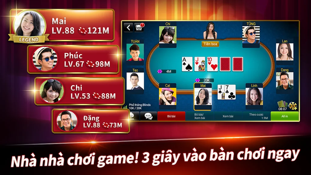 Đấu Trường Poker स्क्रीनशॉट 1