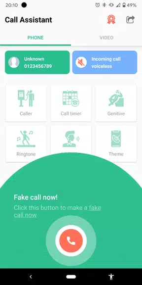 Fake Call and Sms स्क्रीनशॉट 0