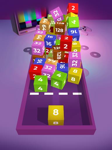 Chain Cube 2048: 3D merge game Ảnh chụp màn hình 0