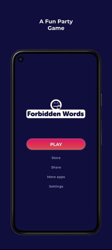 Forbidden Words - Party game Ảnh chụp màn hình 0