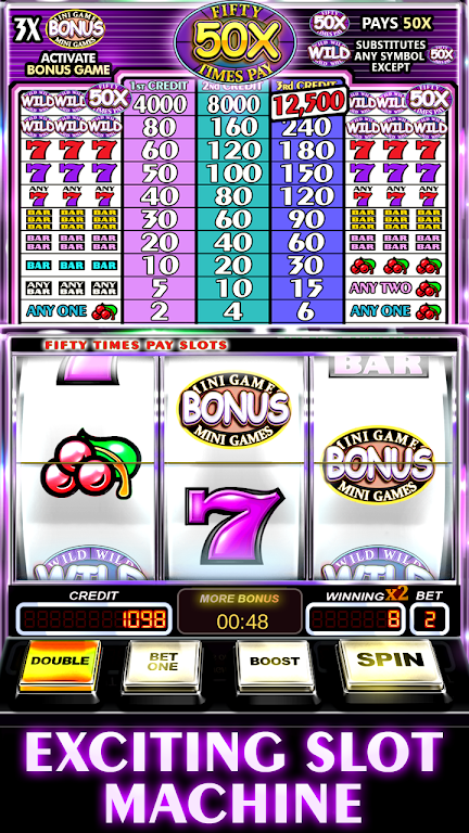 Free Slot Machine 50X Pay Zrzut ekranu 0