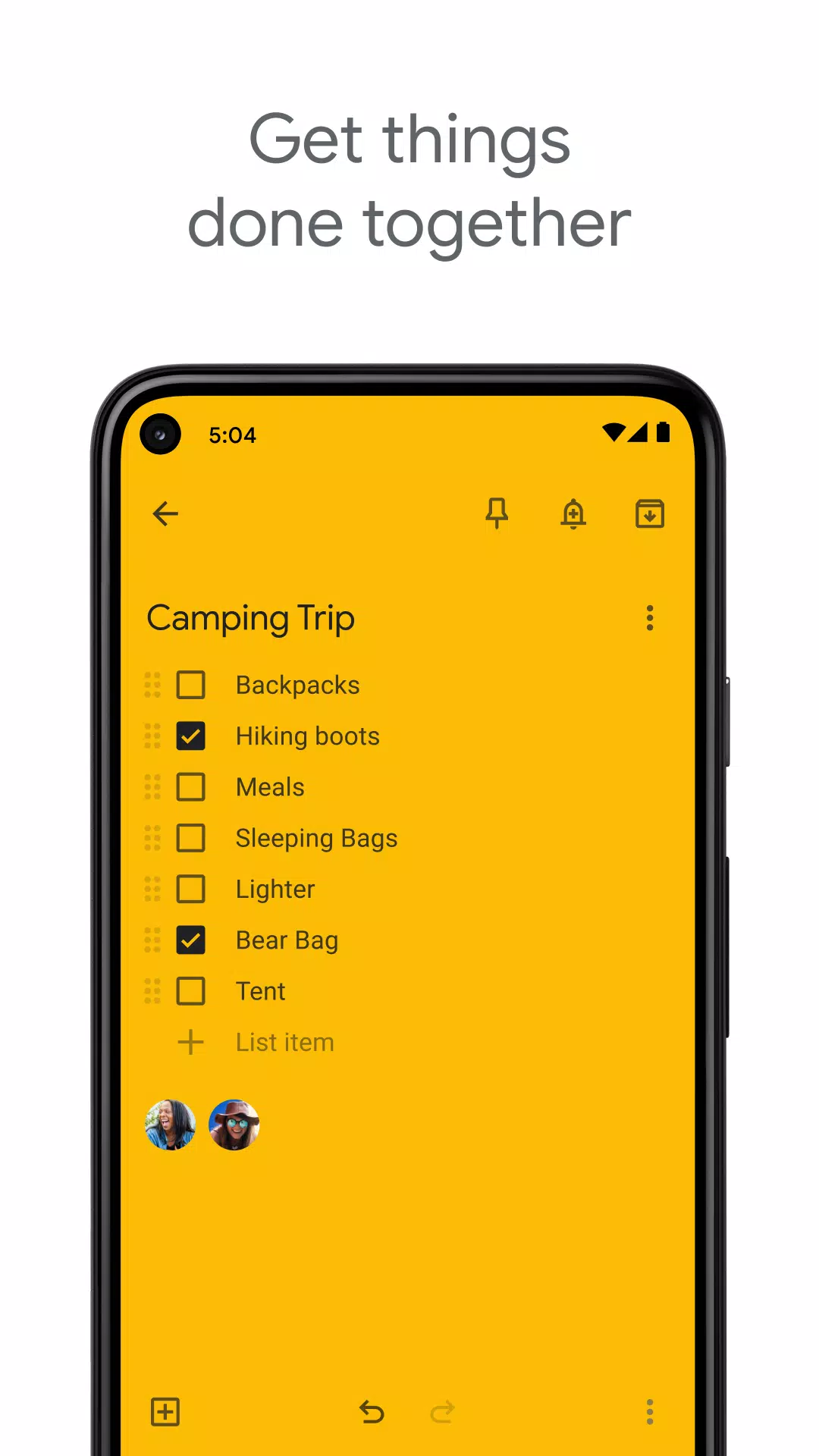 Google Keep - 記事和清單應用截圖第1張