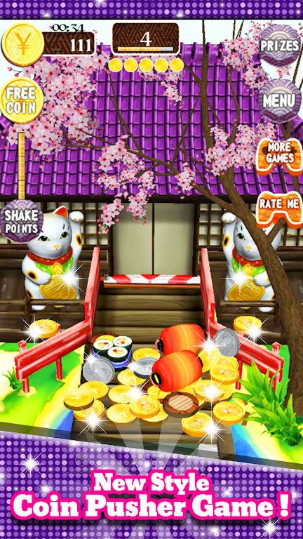 Coin Japan Pusher Fever Mania Captura de tela 0
