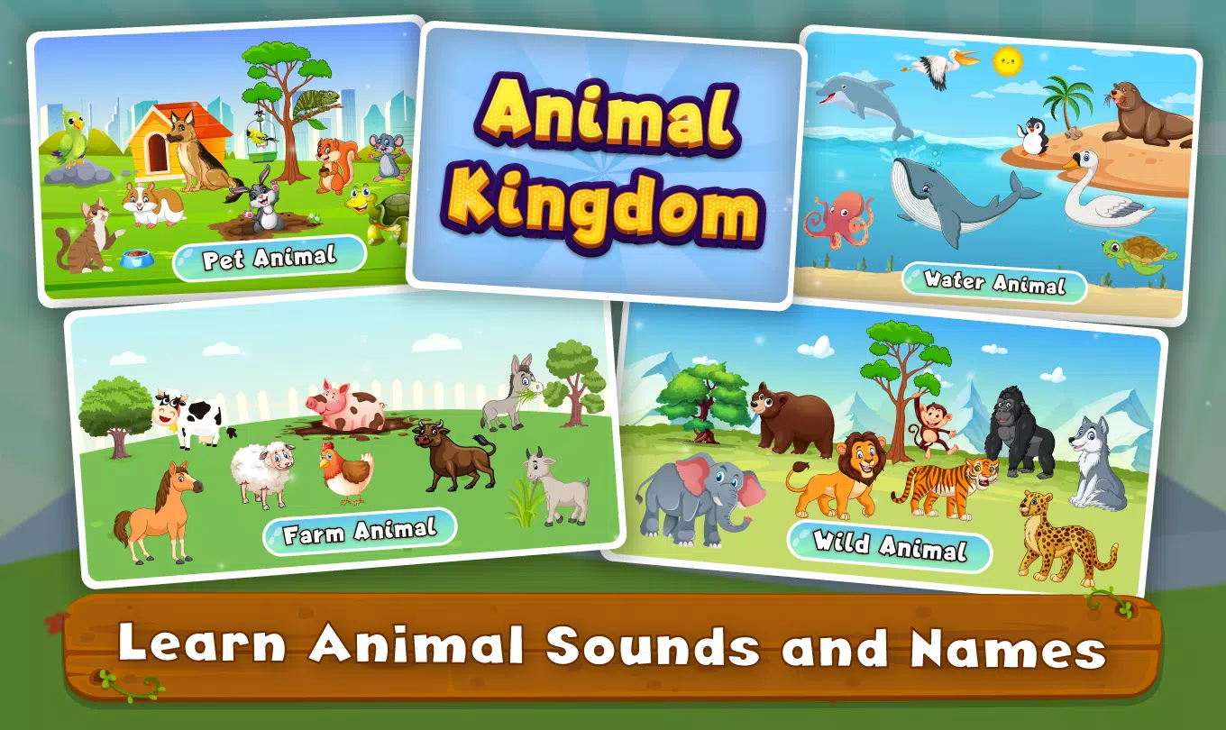 Kids Animal Sounds & Games Zrzut ekranu 2