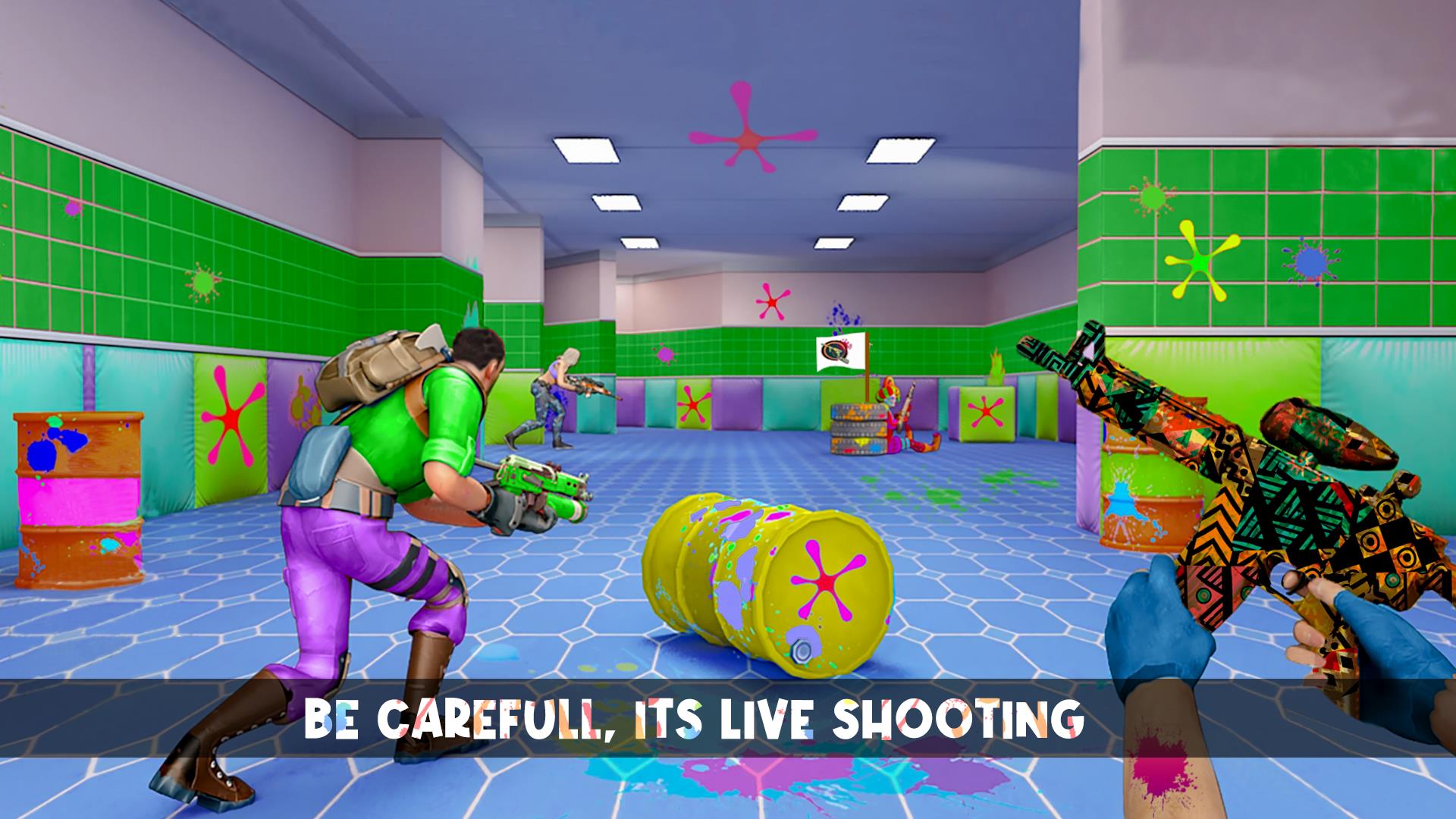 Paintball Shooting Game:3D War स्क्रीनशॉट 0