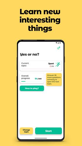 Yes or No? Trivia with facts. Captura de pantalla 1