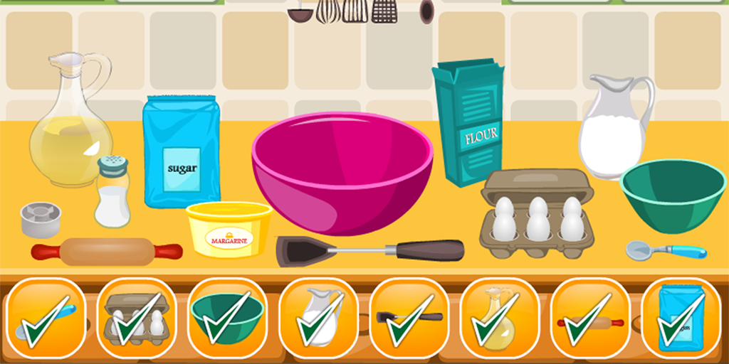 Cake Girls Games Cooking Games Mod Tangkapan skrin 1