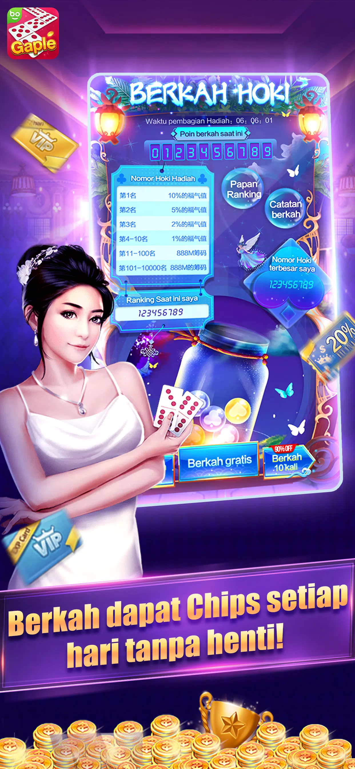Domino Gaple Boya:Qiuqiu Capsa スクリーンショット 3