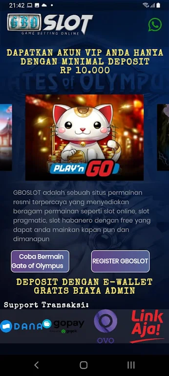 GBOSLOT : Slot Pragmatic Play应用截图第2张