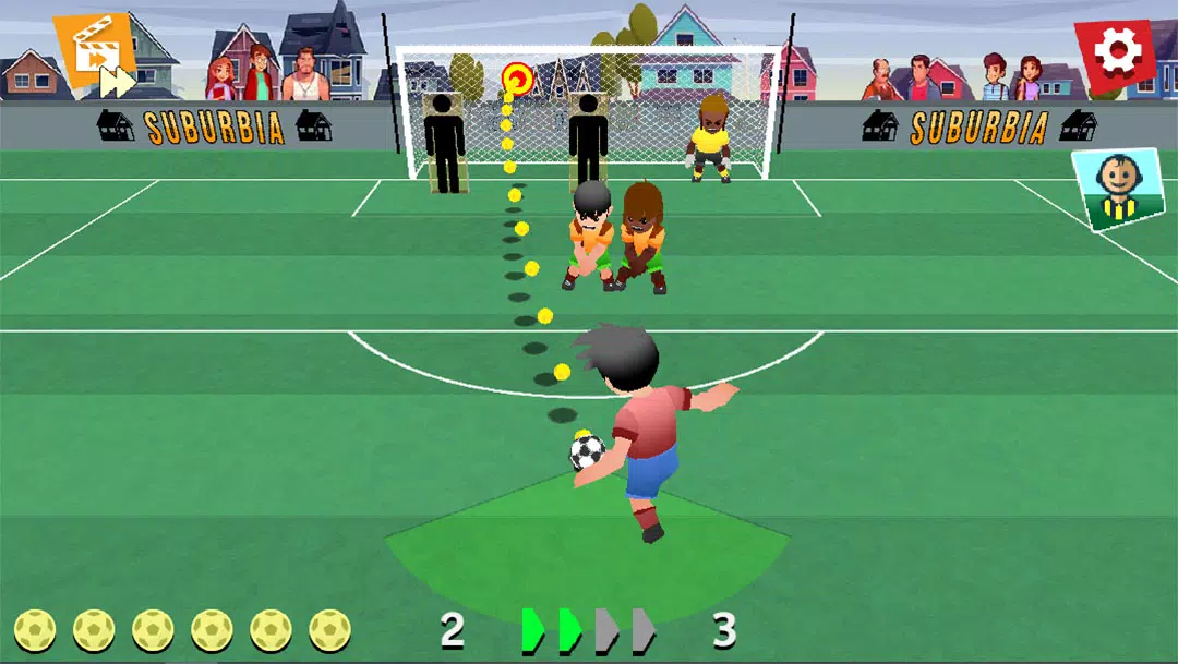 FreeKick Screamers - Football Tangkapan skrin 0