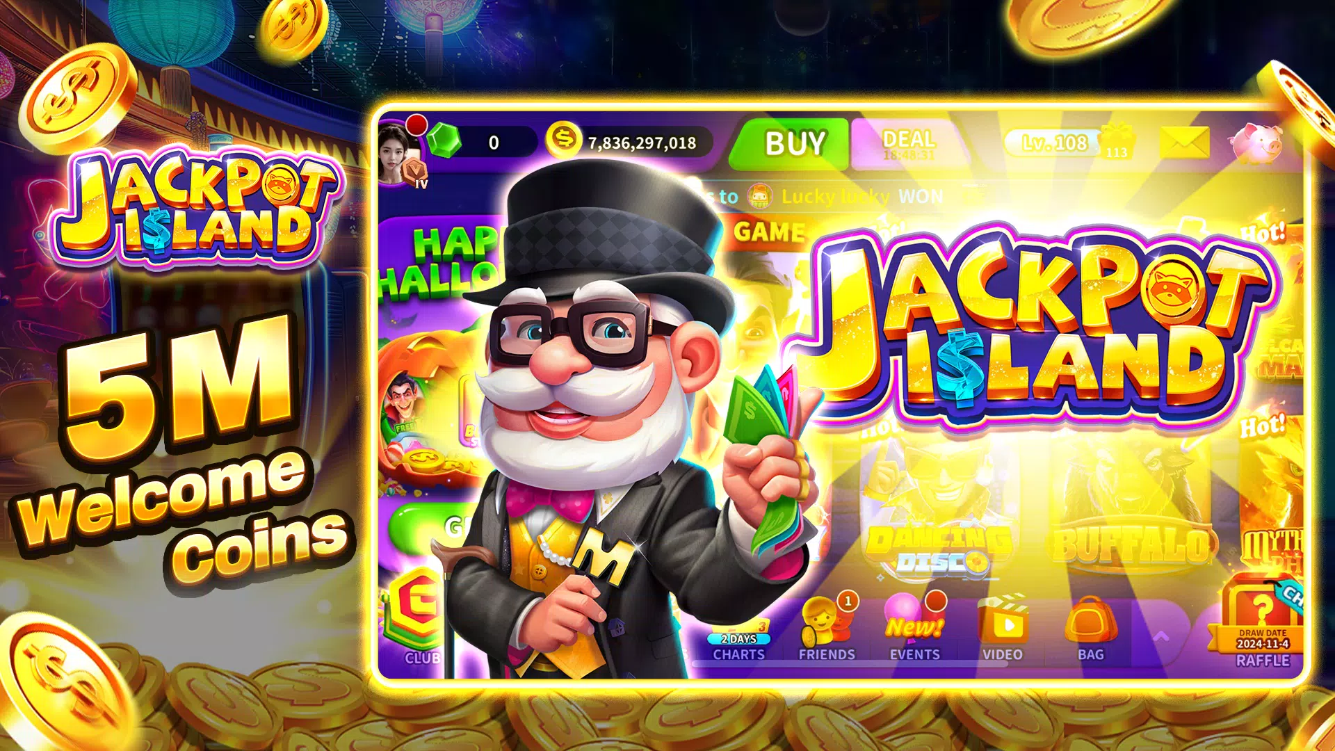 Jackpot Island ဖန်သားပြင်ဓာတ်ပုံ 0