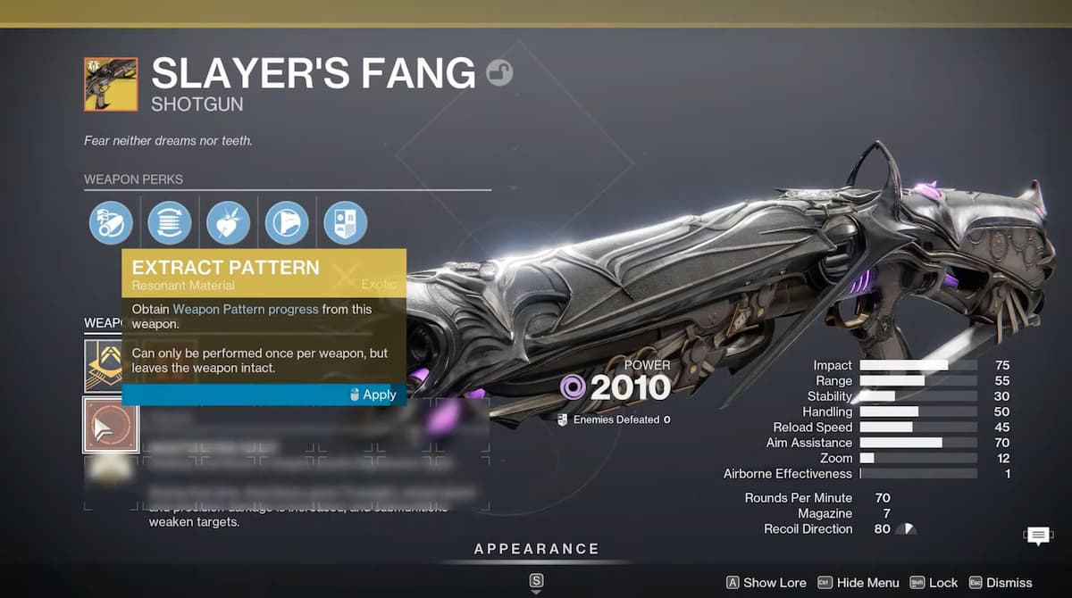 Hoe de Slayer's Fang Shotgun in Destiny 2 te krijgen