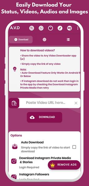 Any Video Downloader Tangkapan skrin 0