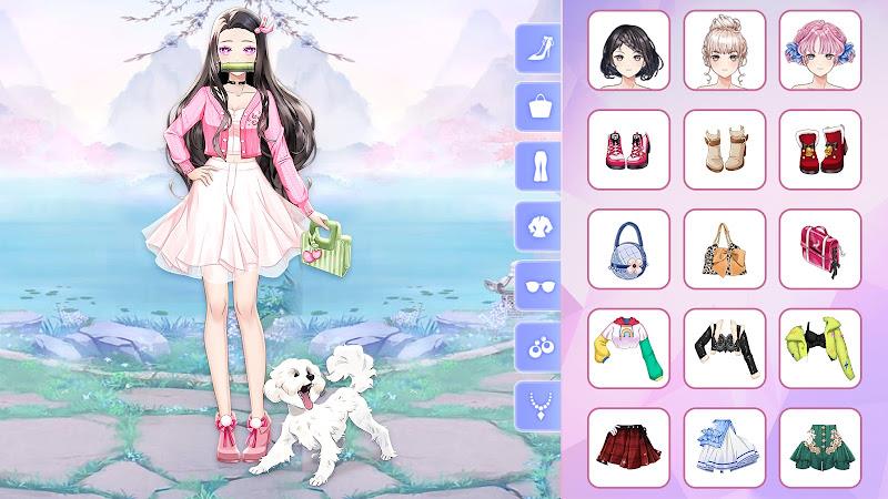 Anime Fashion Princess Dressup应用截图第1张