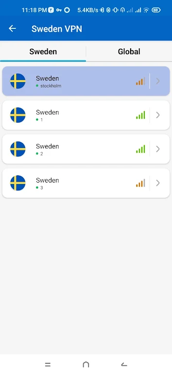 Sweden VPN - Fast & Secure Скриншот 0