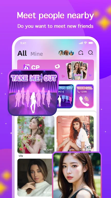 CP Talk-Chat,Dating,Match,Meet ภาพหน้าจอ 1