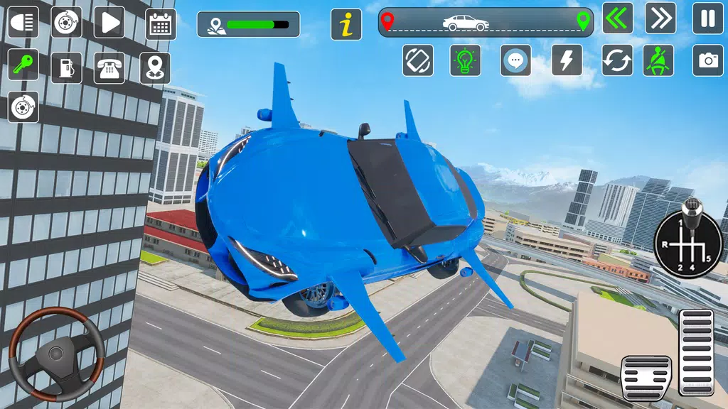 Flying Car Games Car Flight 3D應用截圖第3張