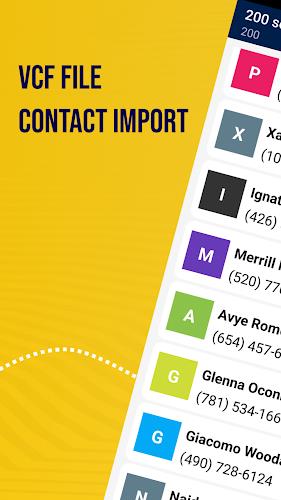 Vcf File Contact Import Captura de pantalla 0