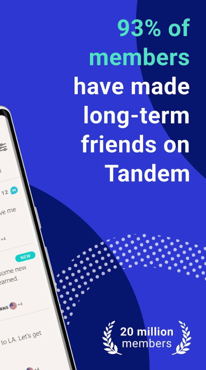 Tandem: 외국인과 언어 교환하며 외국어 학습 스크린샷 1