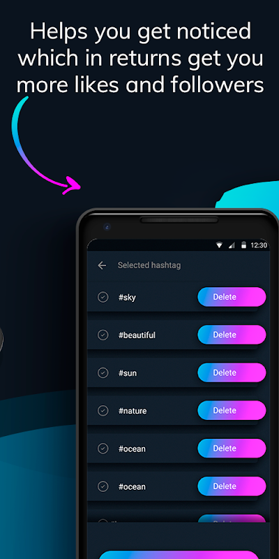 Likes With Tags - Hashtag Generator for Instagram Zrzut ekranu 2