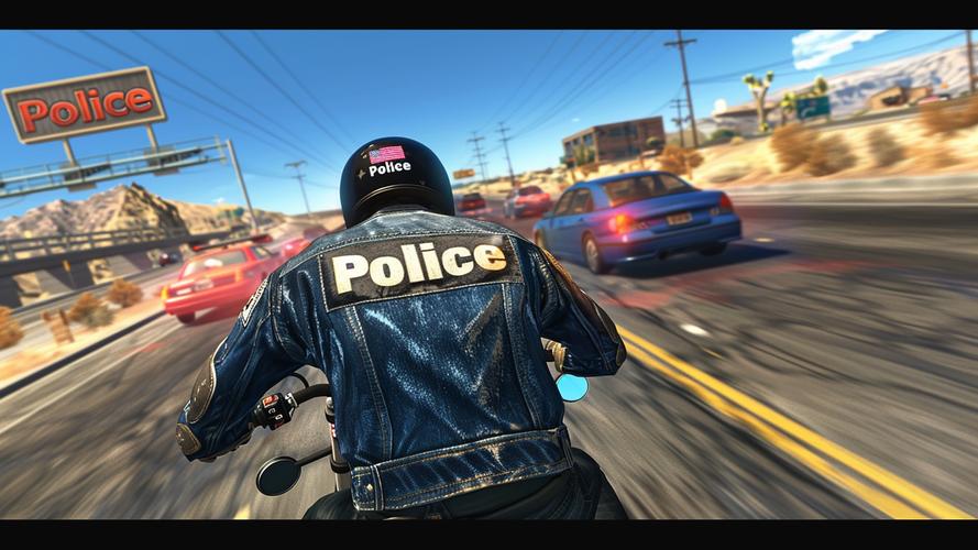 Police Bike Pursuit Highway Ekran Görüntüsü 3