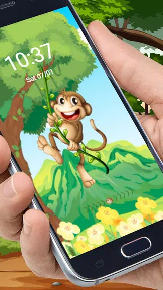 The Cute Cartoon Monkey Theme應用截圖第3張