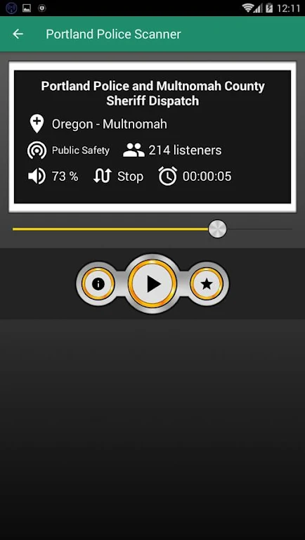 Portland Police Scanner Free Police Scanner App Screenshot 0