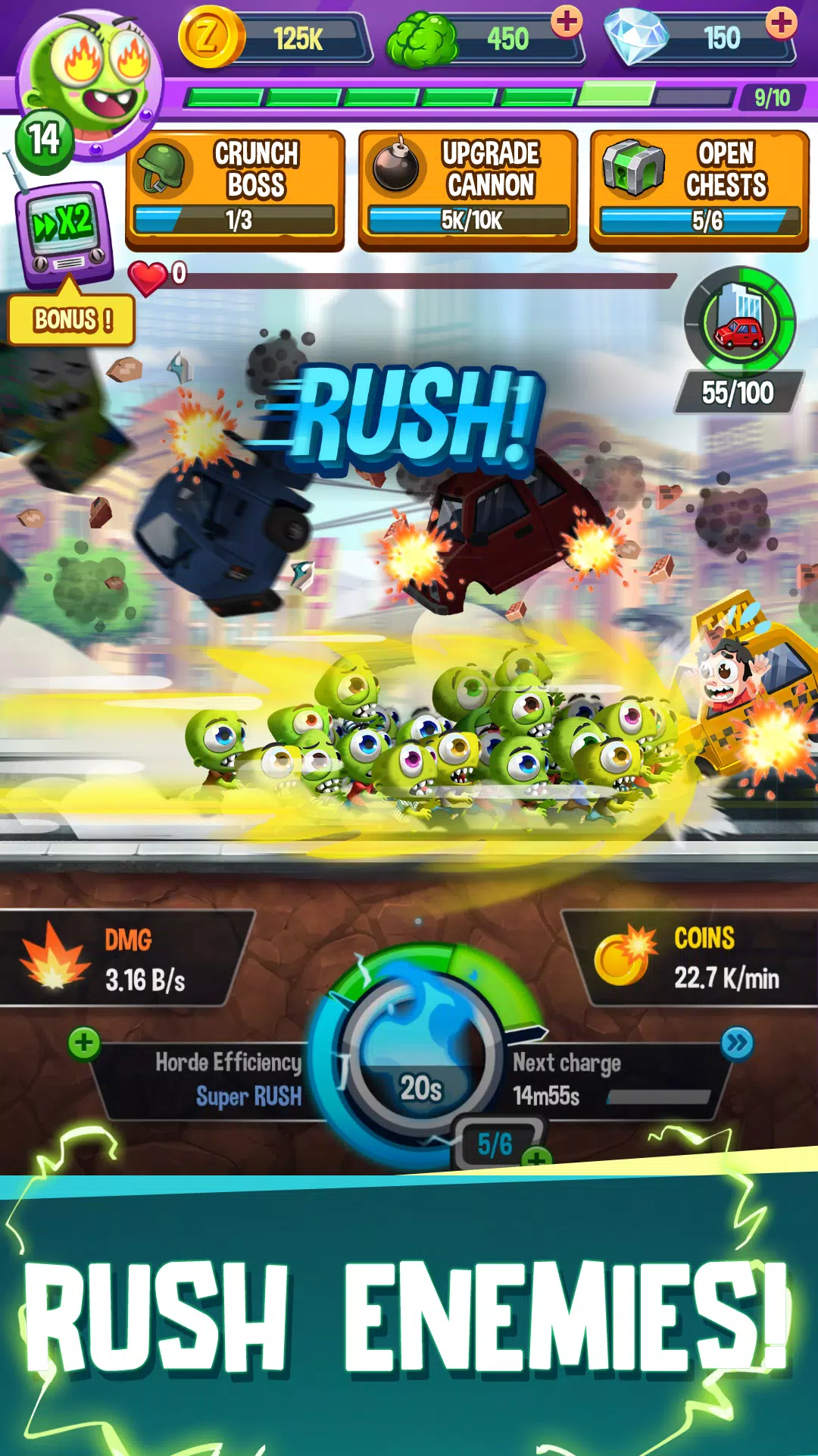 Idle Rush : Zombie Tsunami应用截图第3张