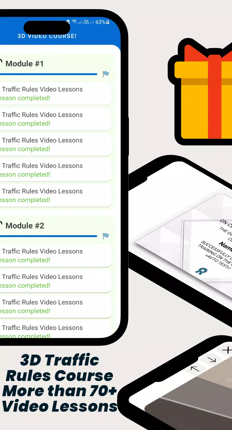 AVTO TEST - Traffic Rules 2025 Zrzut ekranu 3